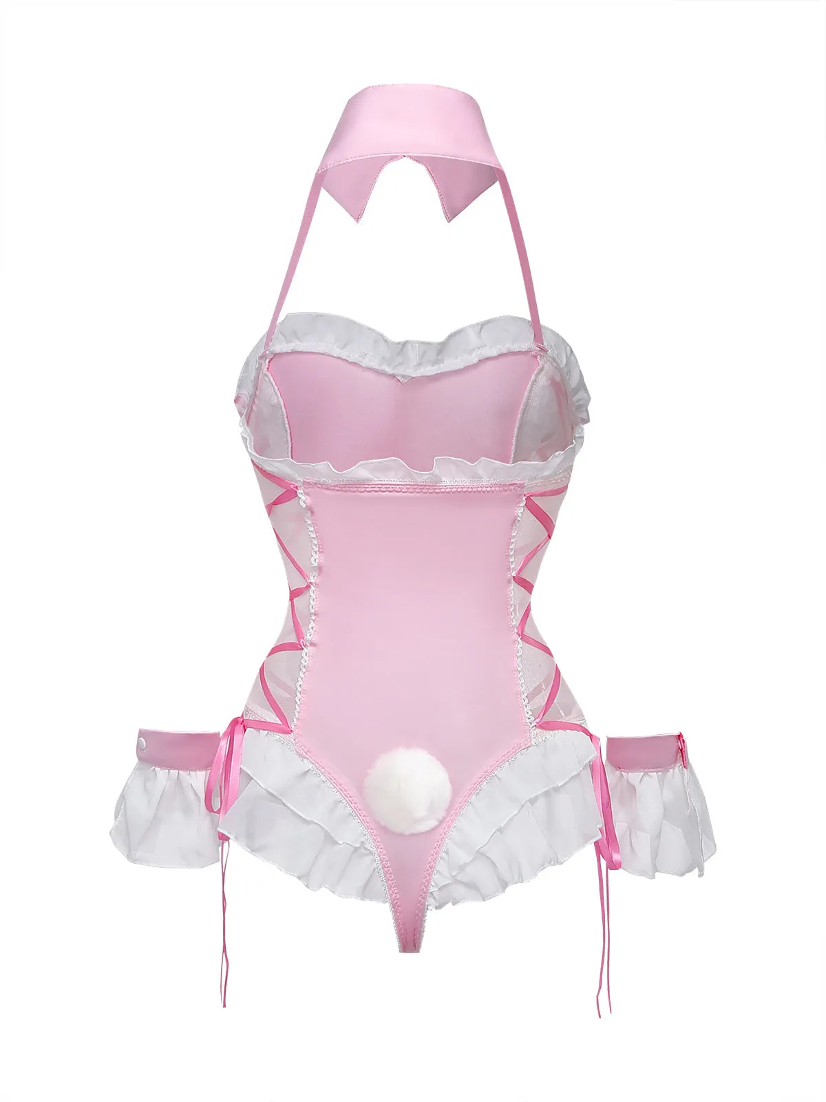 5PCS 1980s Bunny Girl Open Crotch Bodysuit Lingerie sold by Retro Stage product image thumbnail 5