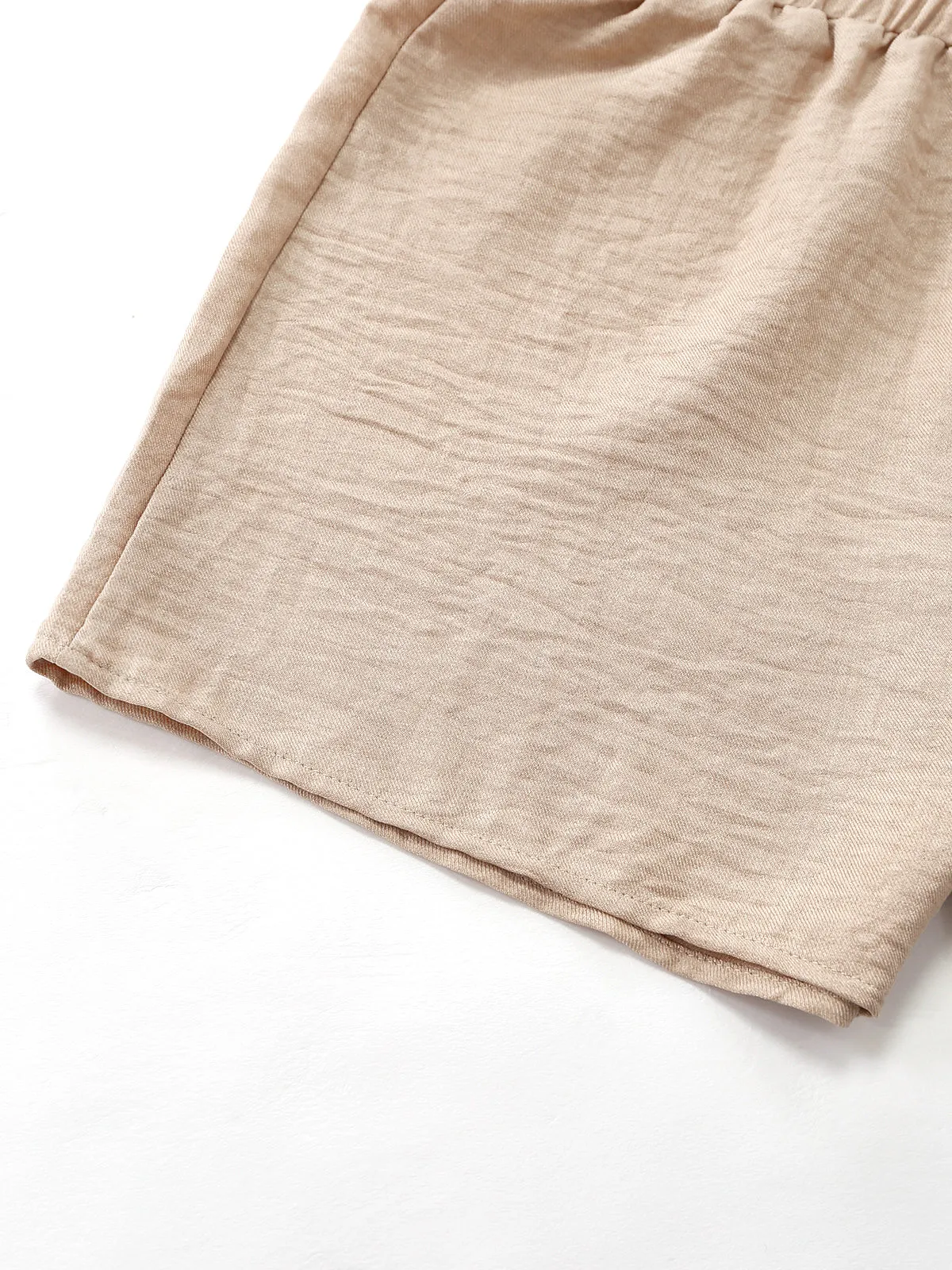 Beige 1960s Solid Suit Vest & Shorts Set sold by Retro Stage product image thumbnail 5