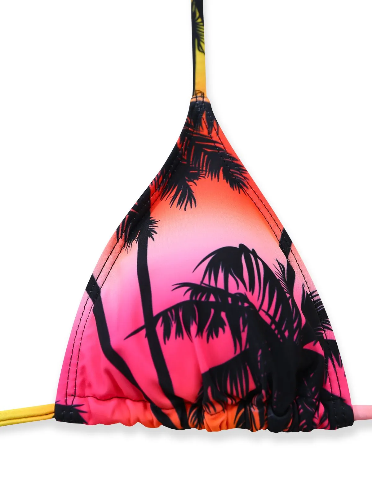 Pink 1960s Floral Tropical Bikini sold by Retro Stage product image thumbnail 4