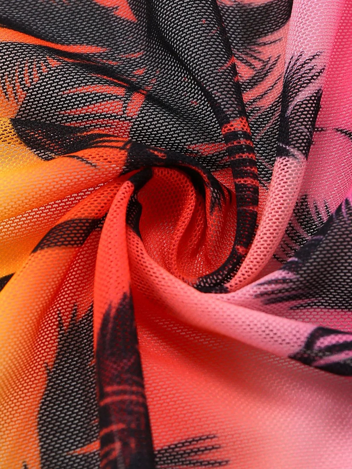 Pink 1960s Floral Tropical Bikini sold by Retro Stage product image thumbnail 5