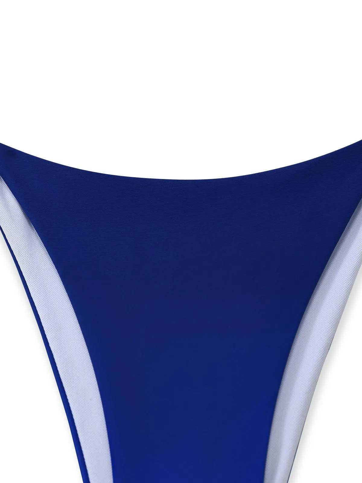 3PCS Dark Blue 2000s Gradient Triangle Bikini Set & Cover-Up sold by Retro Stage product image thumbnail 5