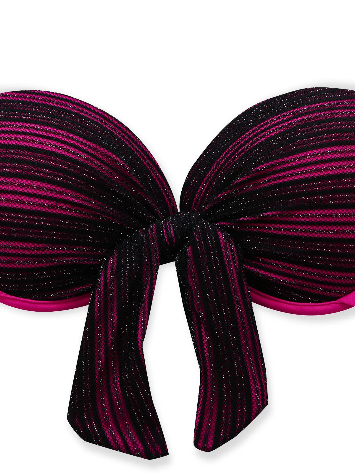 Purple 1960s Halter Striped Bow-Tie Bikini Set sold by Retro Stage product image thumbnail 4