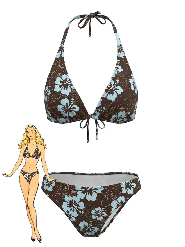 1960s Floral Tropical Bikini Set made by Retro Stage