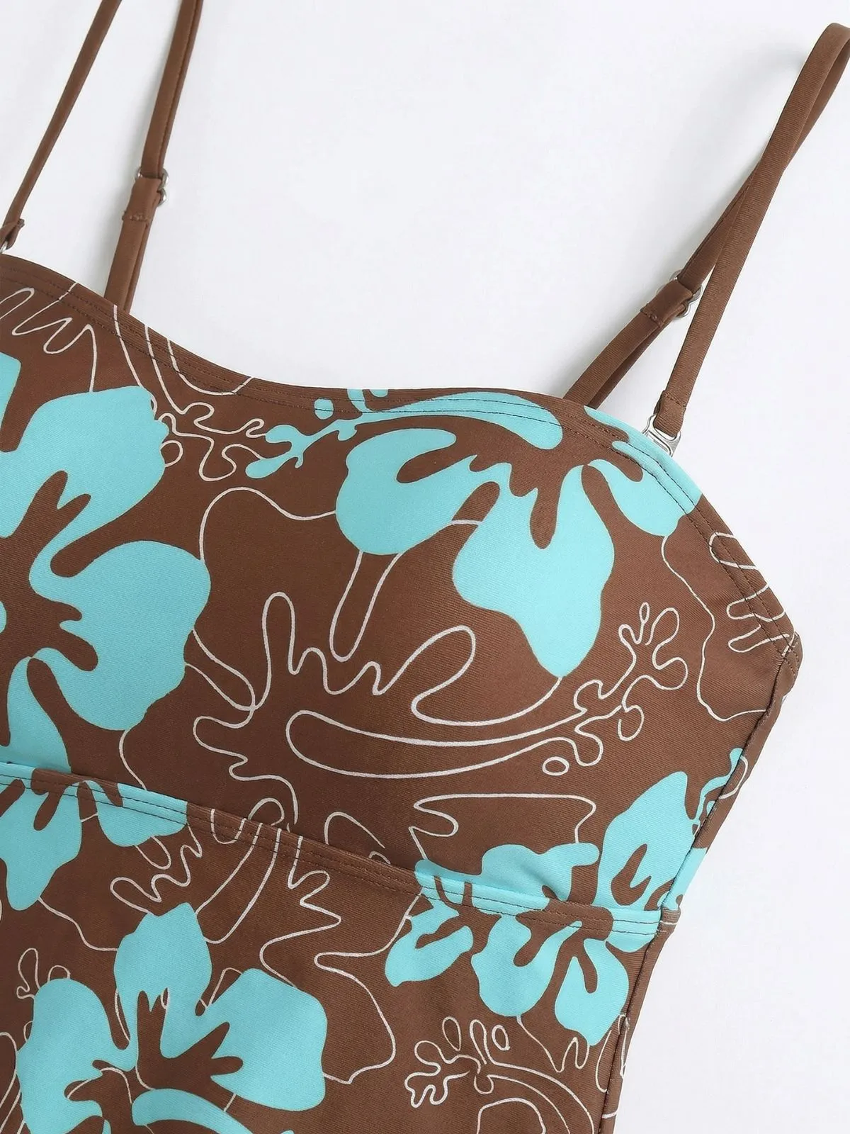 Multicolor 1970s Boho Strap Tankini Set sold by Retro Stage product image thumbnail 4