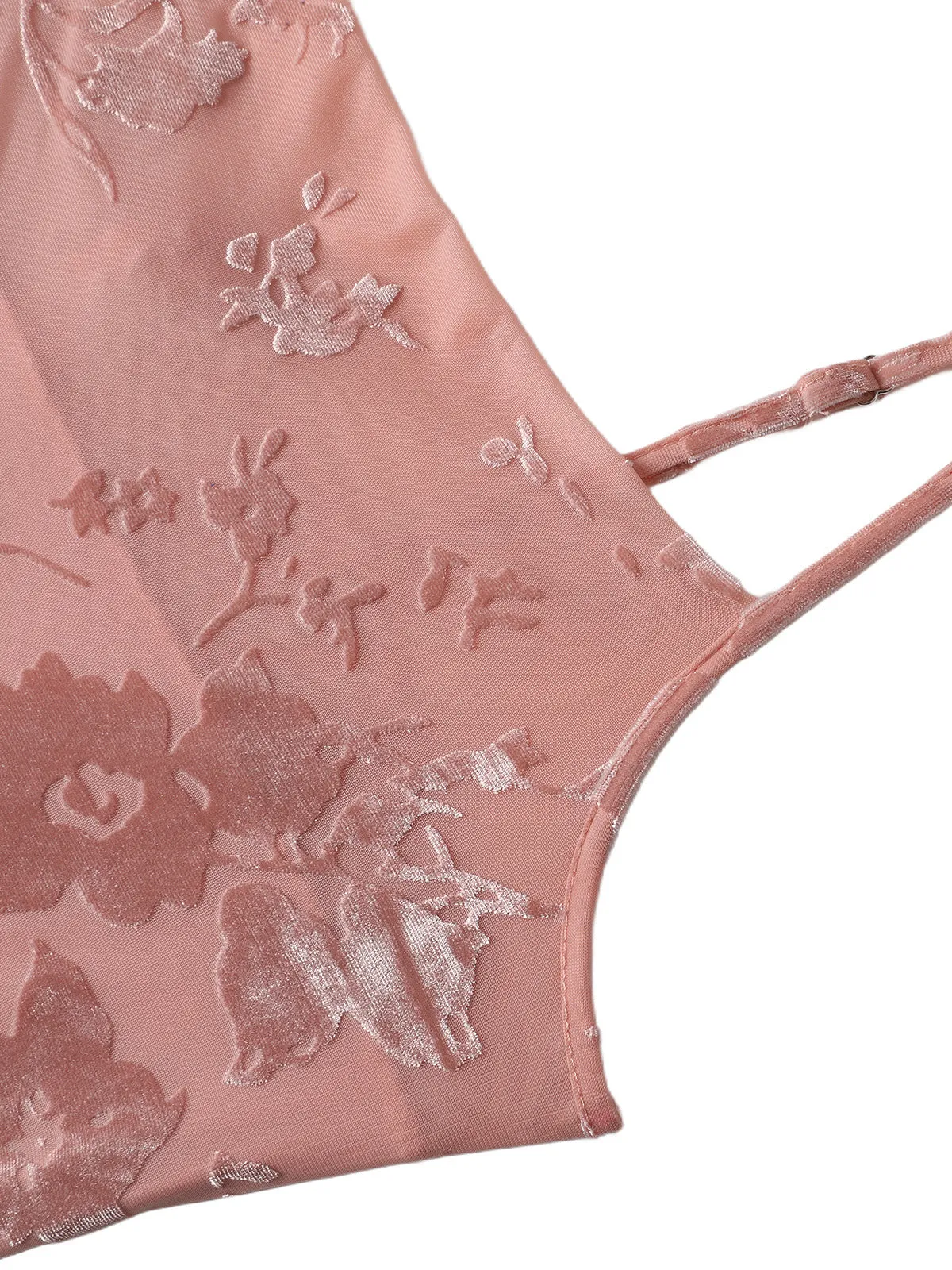 Pink 1960s Jacquard Satin Halter Bodycon Dress sold by Retro Stage product image thumbnail 5