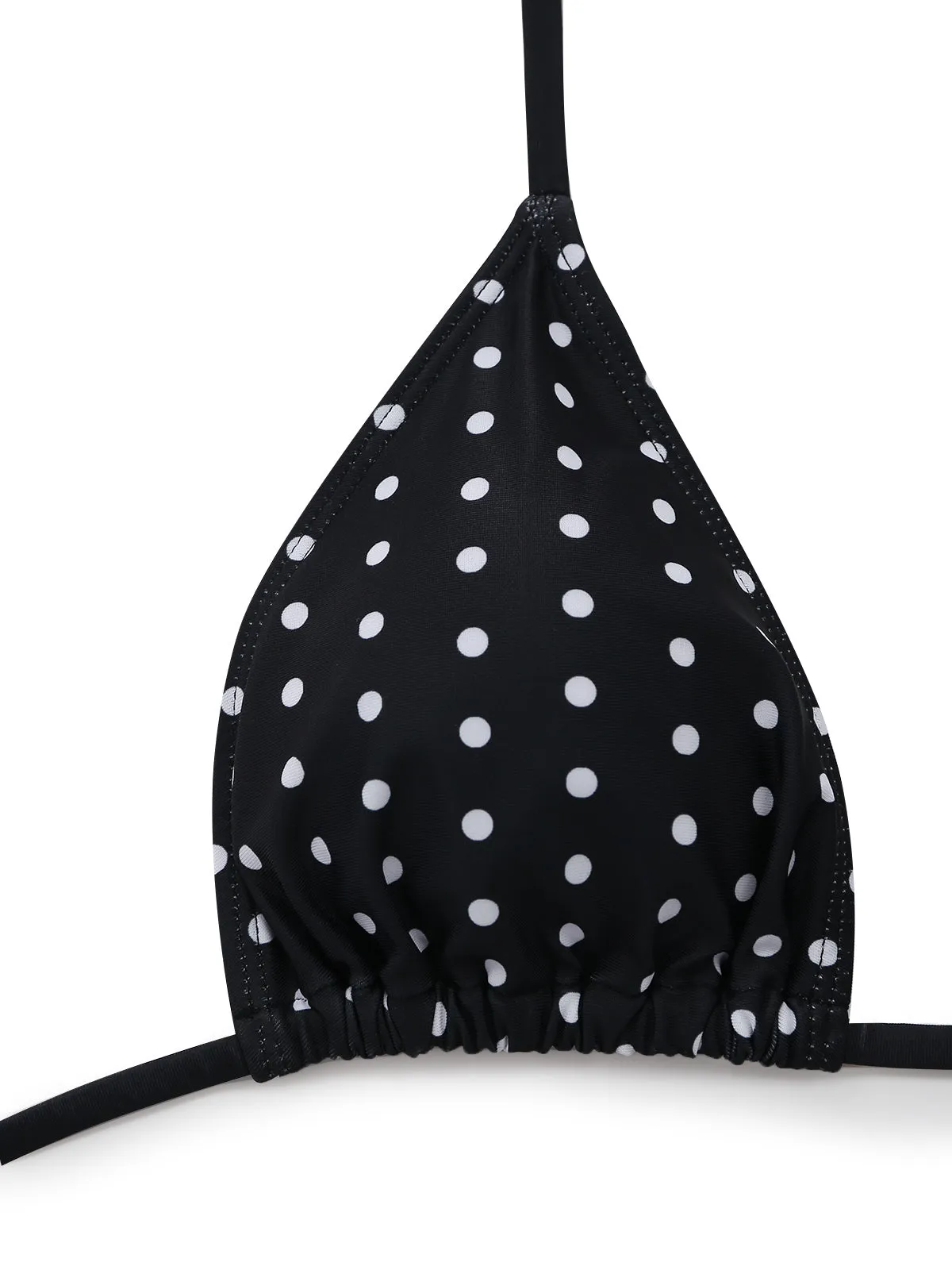 Black 1950s Polka Dot Halter Bikini Set & Cover-Up sold by Retro Stage product image thumbnail 5