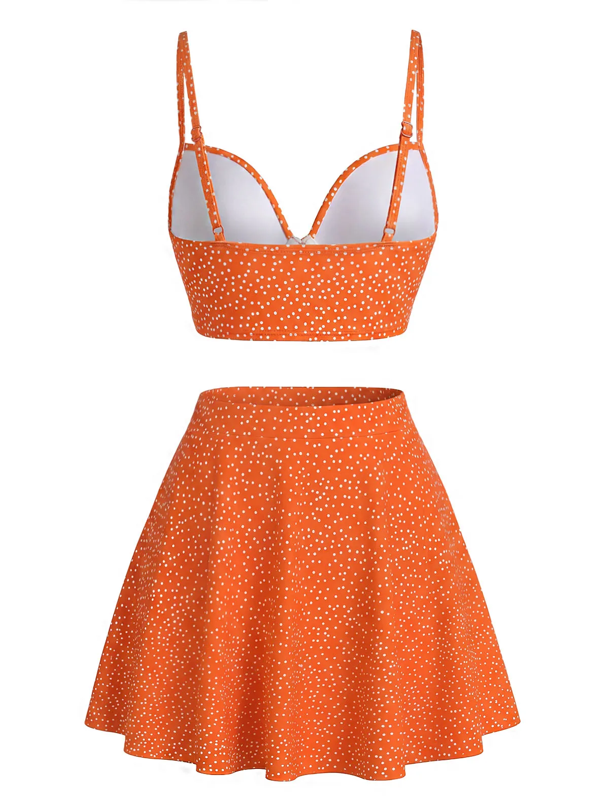 1950s Polka Dot High-Waist Bikini Set & Cover-Up sold by Retro Stage product image thumbnail 3
