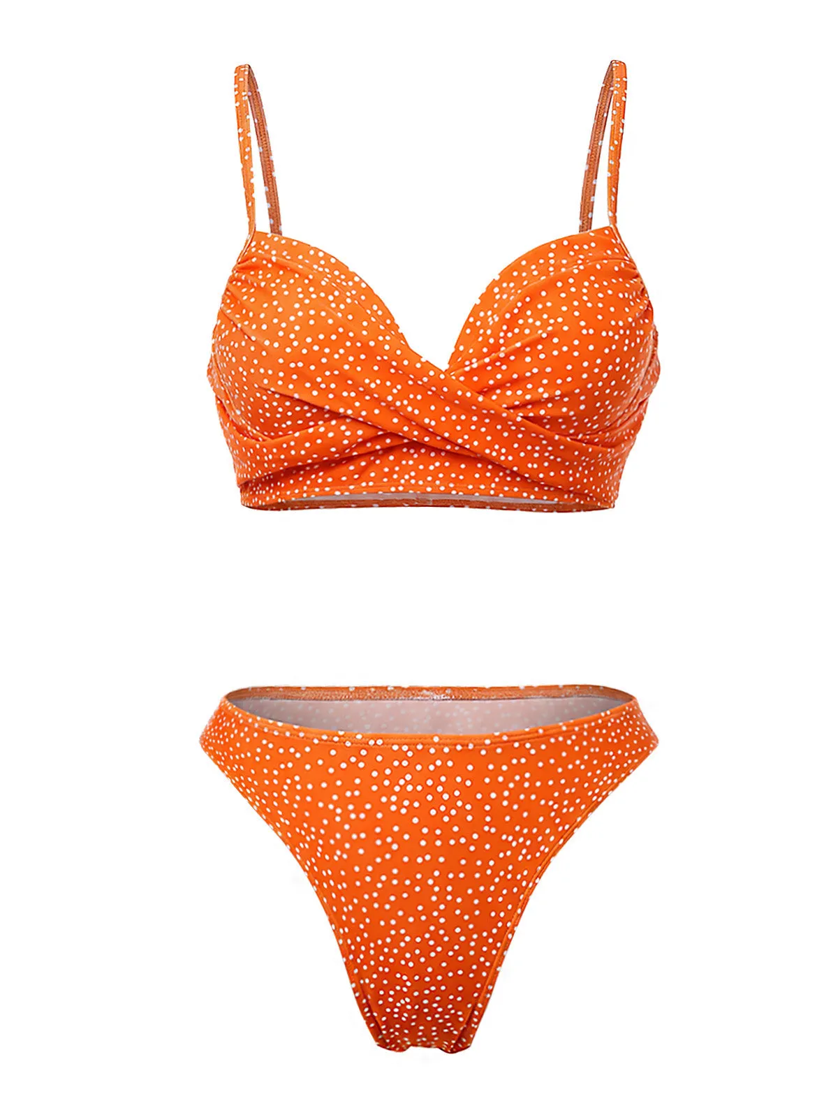 1950s Polka Dot High-Waist Bikini Set & Cover-Up sold by Retro Stage product image thumbnail 4