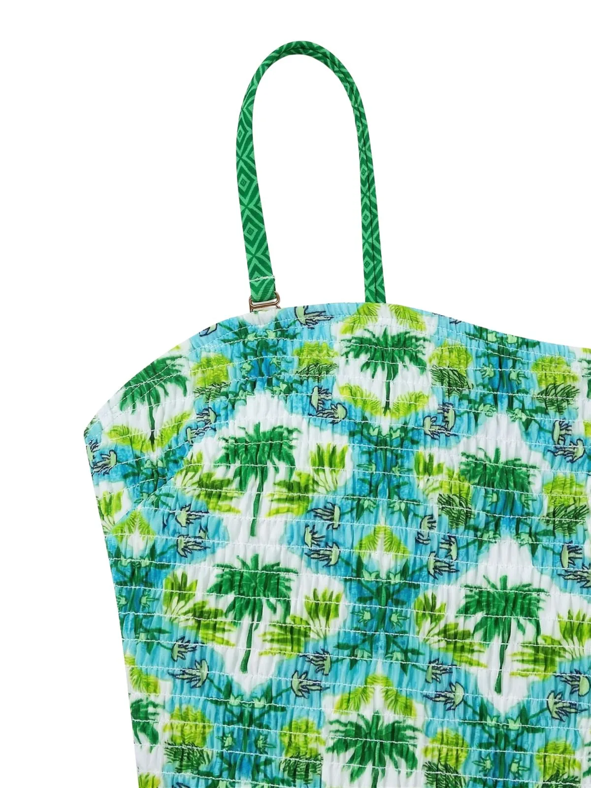 1960s Tropical Coconut Palm Tree Print Swimsuit sold by Retro Stage product image thumbnail 3