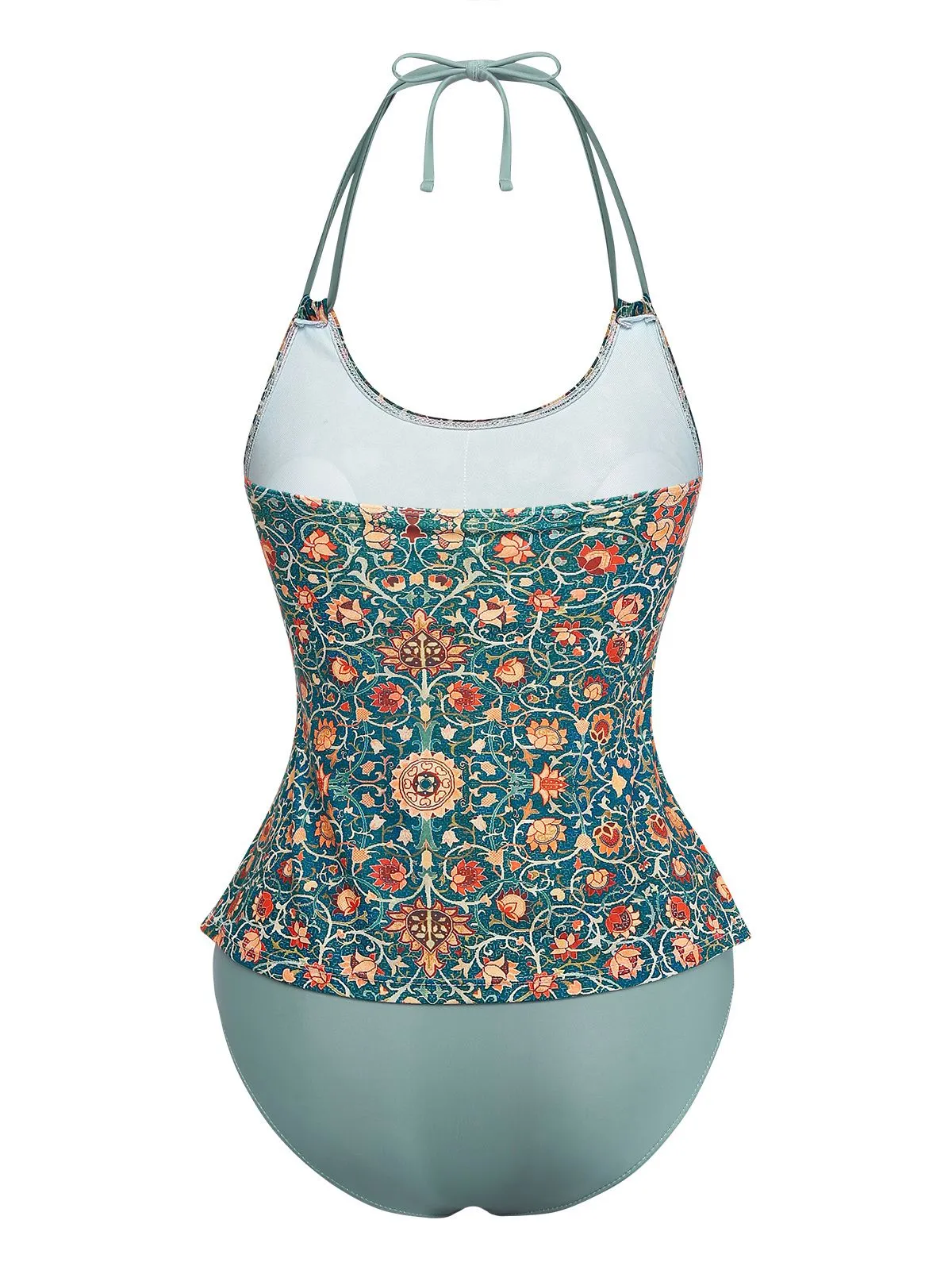 1940s Halter Retro Floral Prints Tankini Set sold by Retro Stage product image thumbnail 4