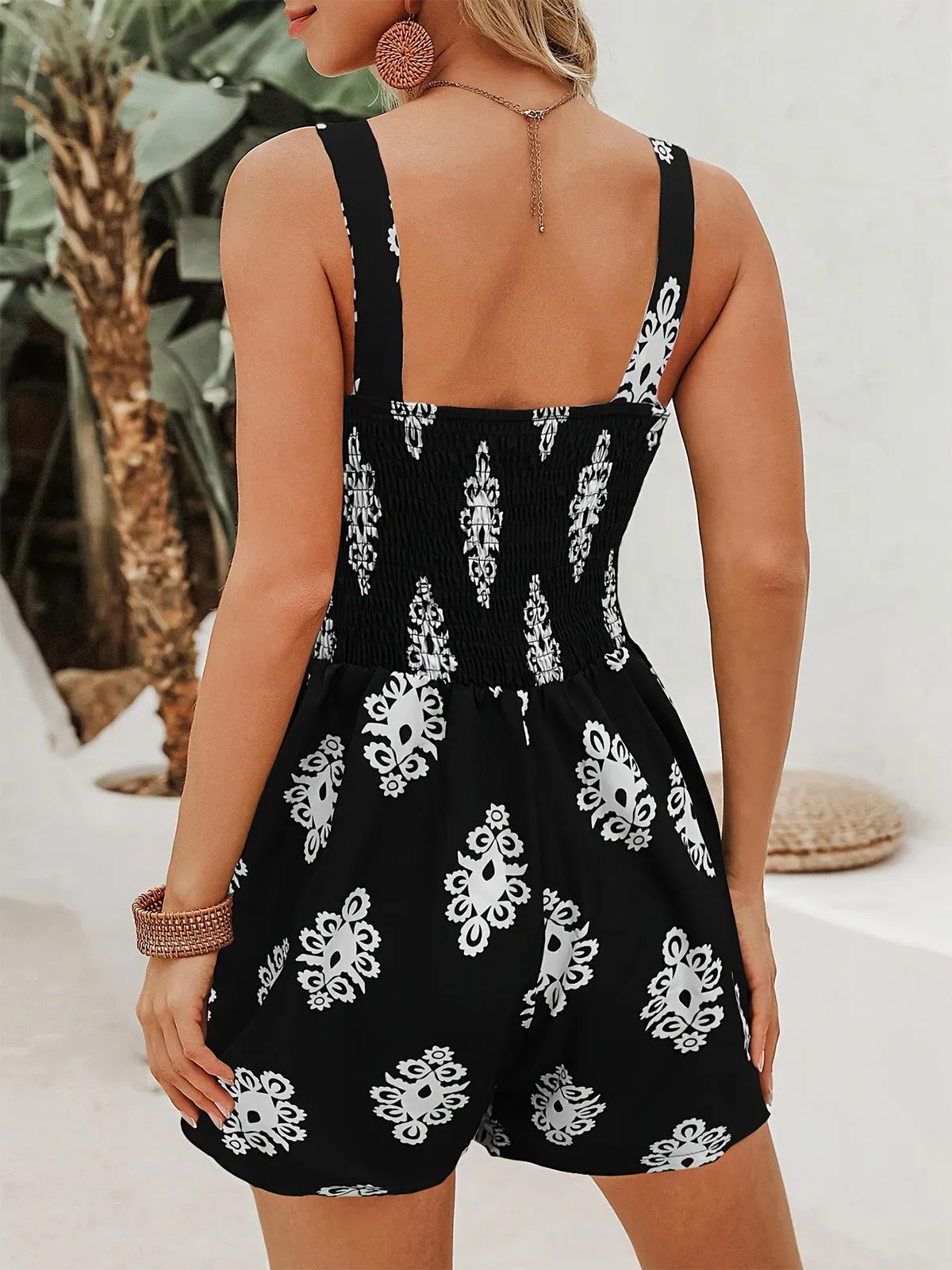 Black 1950s Cutout Twist-Front Romper sold by Retro Stage product image thumbnail 5