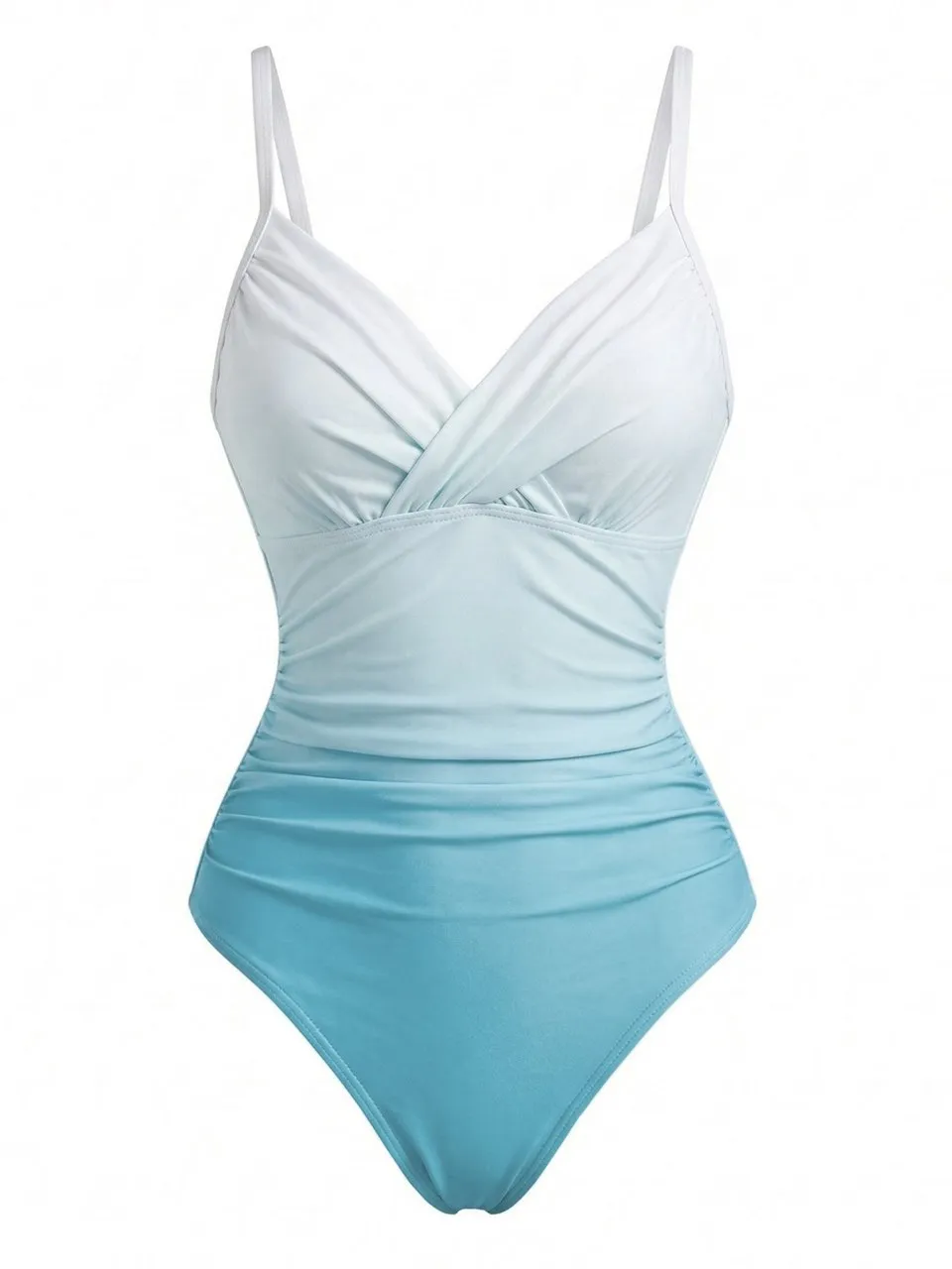 1940s Crisscross Gradient One-Piece Swimsuit sold by Retro Stage product image thumbnail 2