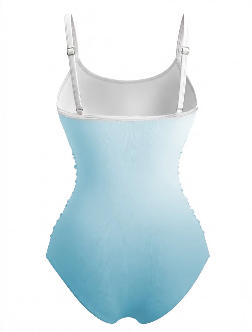 1940s Crisscross Gradient One-Piece Swimsuit sold by Retro Stage product image thumbnail 3