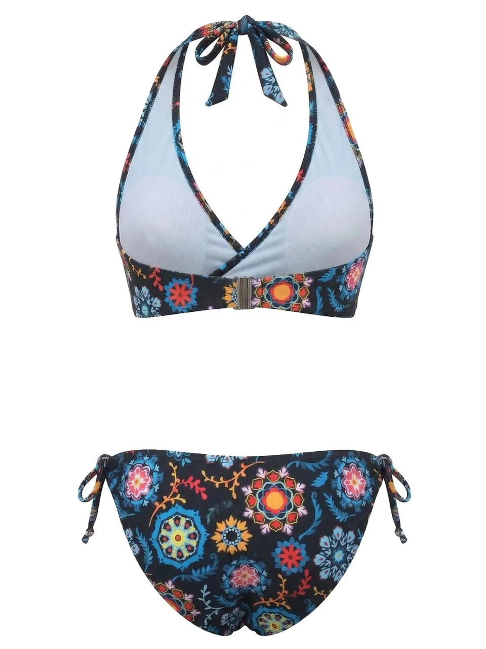 1940s Floral Print Halter Bikini Set sold by Retro Stage product image thumbnail 5