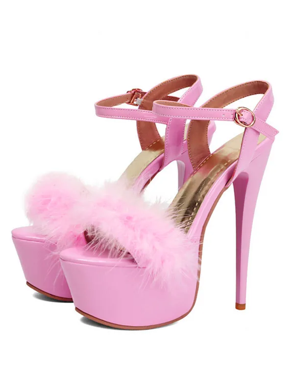 Retro Ankle Strap High Kitten Heel Shoes made by Retro Stage