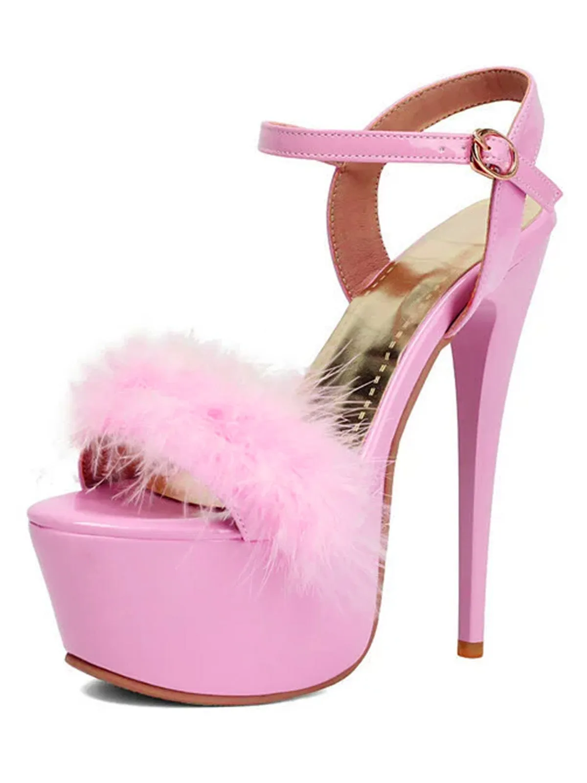 Retro Ankle Strap High Kitten Heel Shoes sold by Retro Stage product image thumbnail 2