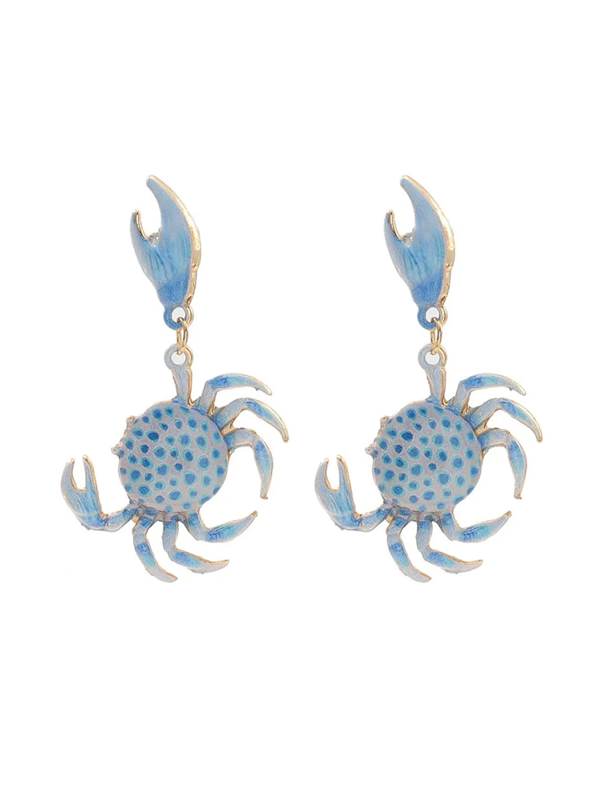 Spotted Crab Dangle Earrings sold by Retro Stage product image thumbnail 3