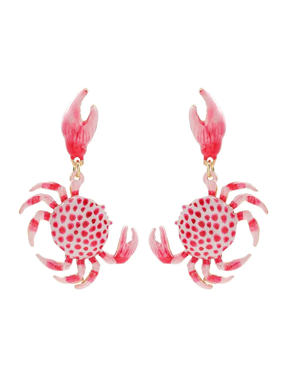 Spotted Crab Dangle Earrings sold by Retro Stage