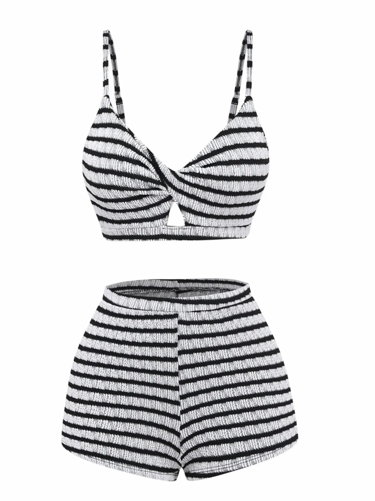 Black & White 1930s Colorblock Vintage Bikini Set sold by Retro Stage product image thumbnail 3