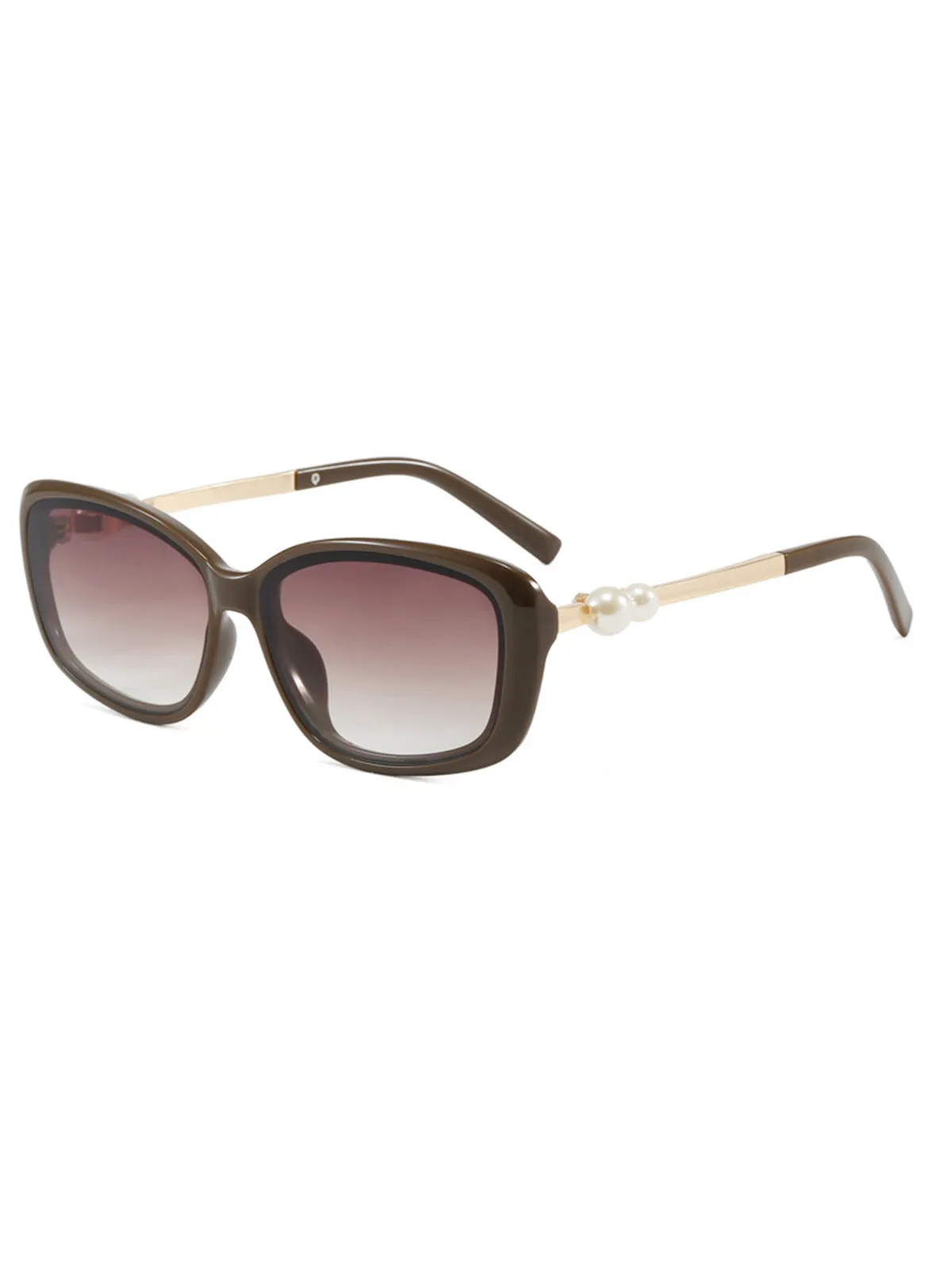 Black Pearl Vintage Square Frame Sunglasses sold by Retro Stage product image thumbnail 4