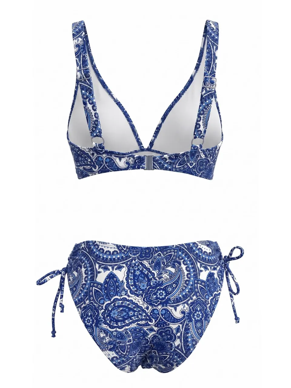 1970s Bohemian Ditsy Floral V-Neck Tankini Set sold by Retro Stage product image thumbnail 5