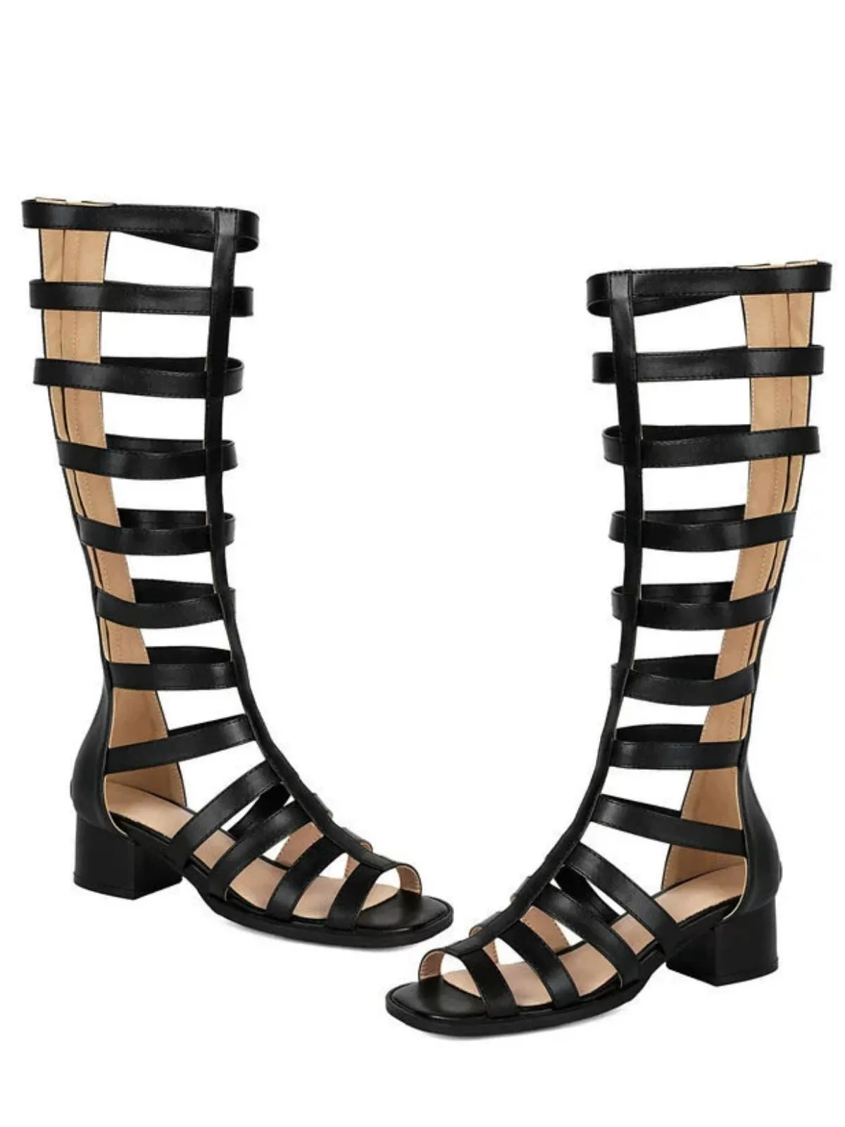 Cutout Mary Janes Block Heel Boots sold by Retro Stage product image thumbnail 2