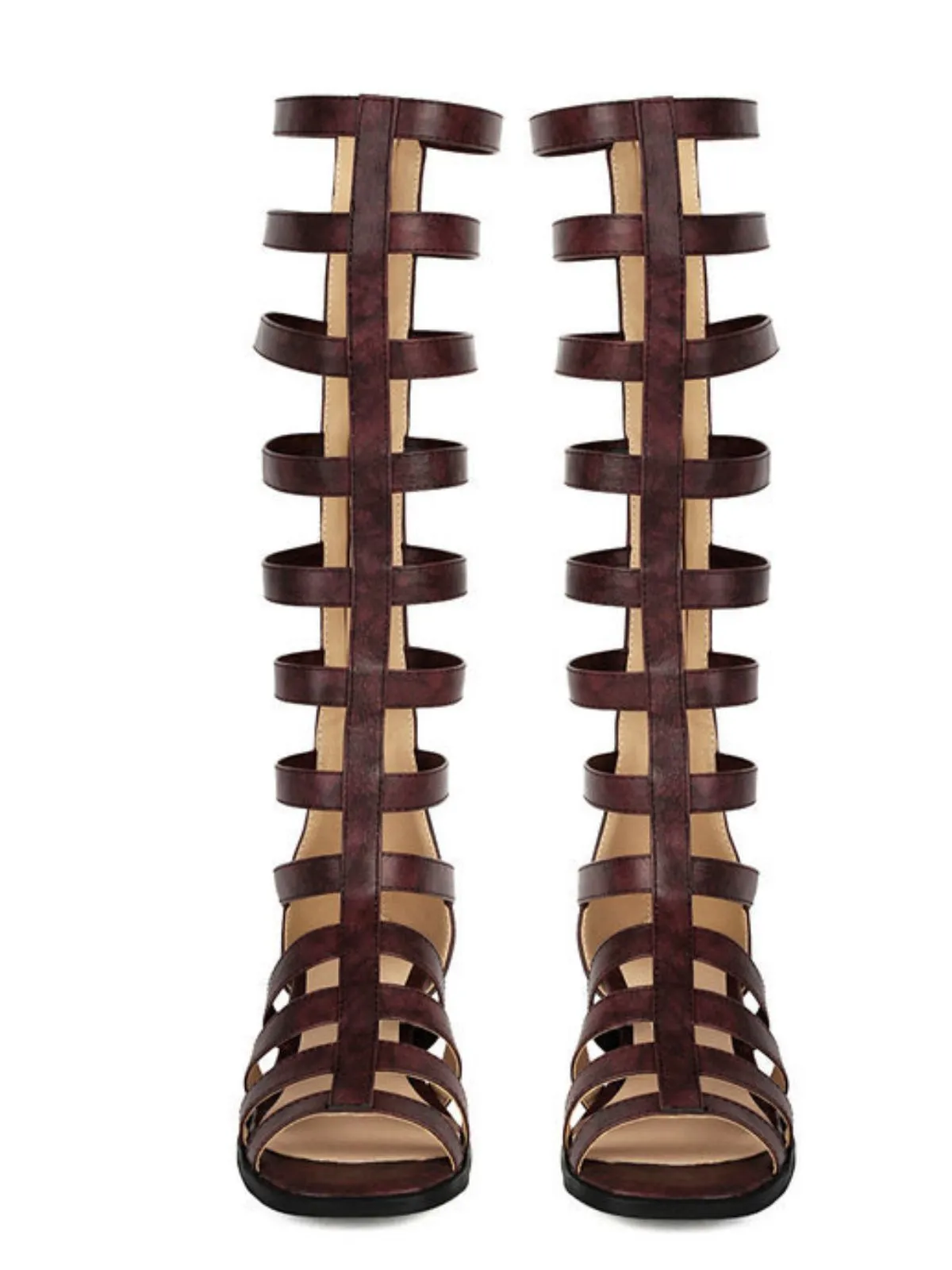 Cutout Mary Janes Block Heel Boots sold by Retro Stage product image thumbnail 5
