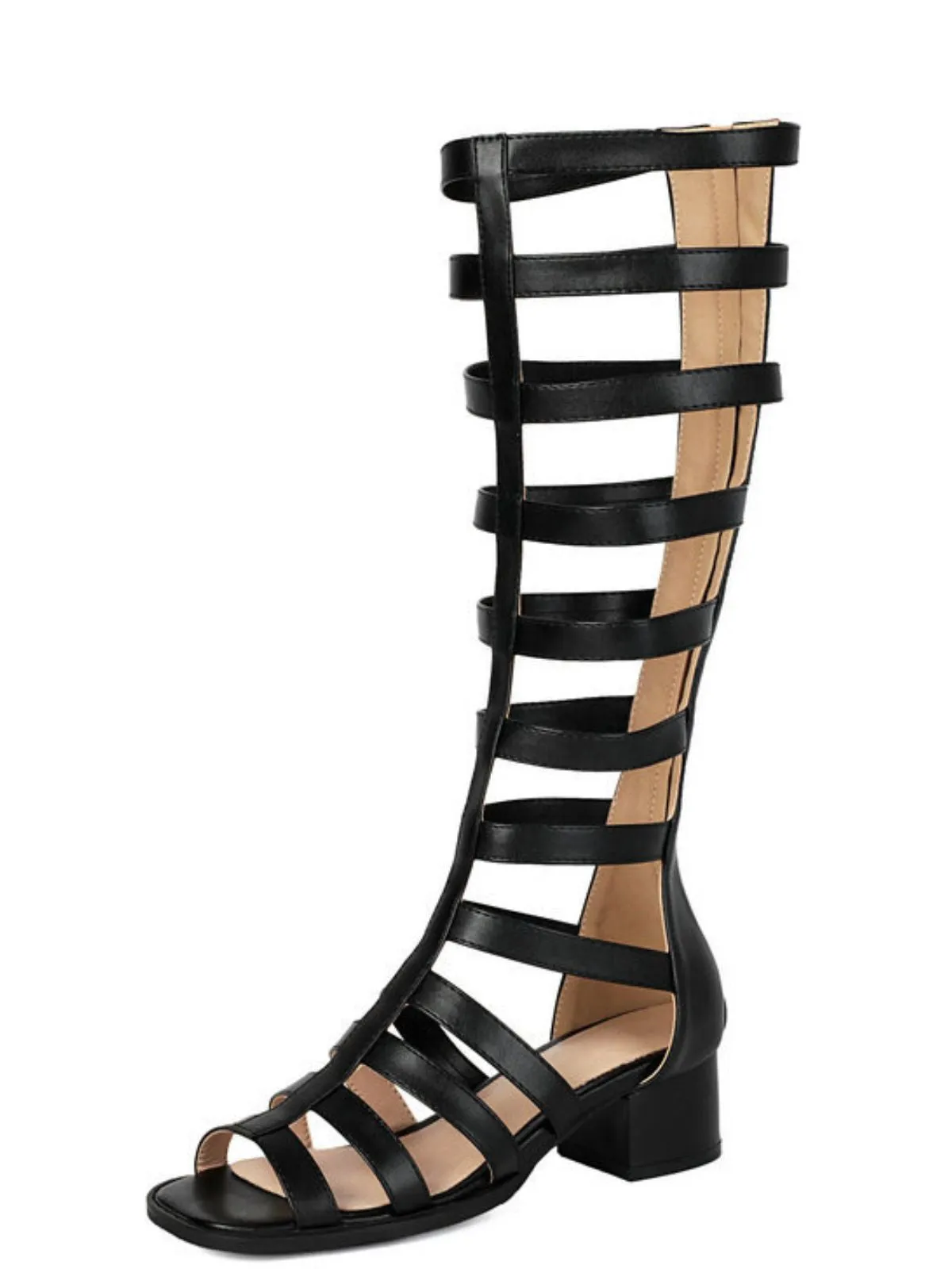 Cutout Mary Janes Block Heel Boots sold by Retro Stage product image thumbnail 3
