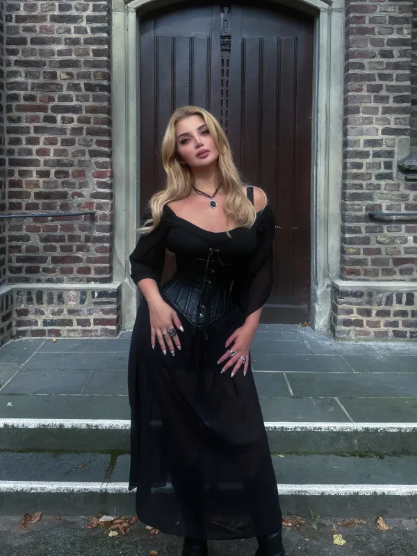 1950s Halloween Lace Patchwork Witch Dress made by Retro Stage