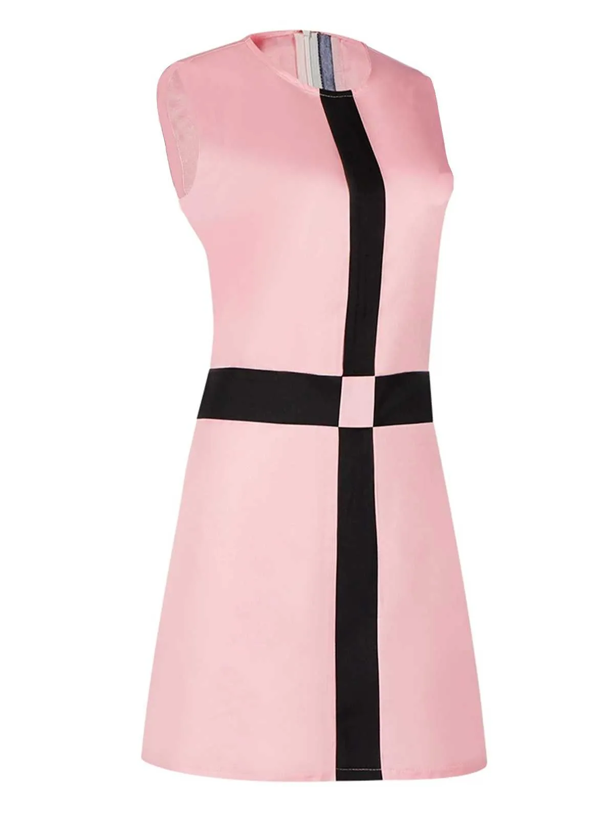 Pink 1960s The Queen’s Gambit Costume Sleeveless Dress sold by Retro Stage product image thumbnail 2