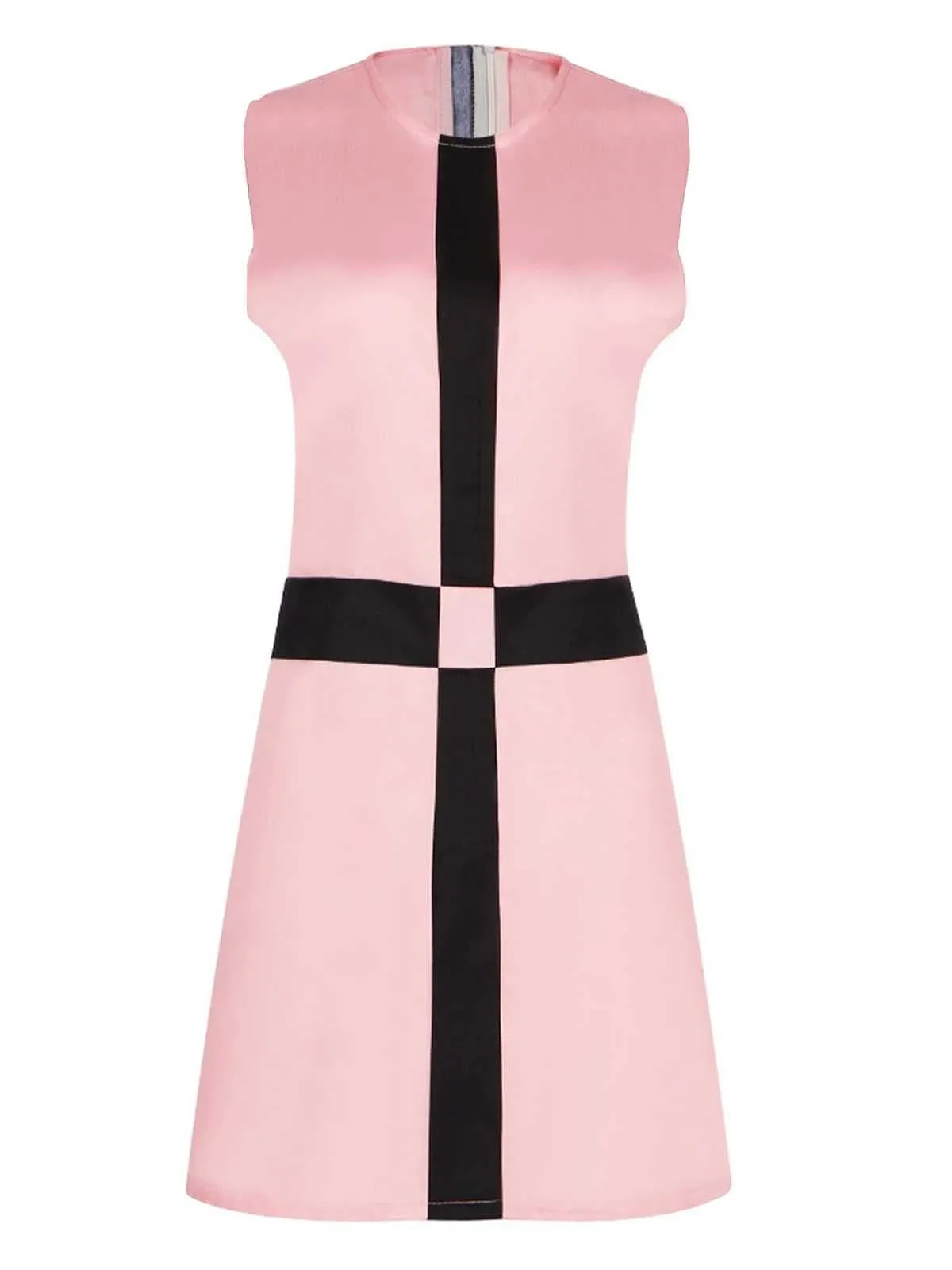 Pink 1960s The Queen’s Gambit Costume Sleeveless Dress sold by Retro Stage