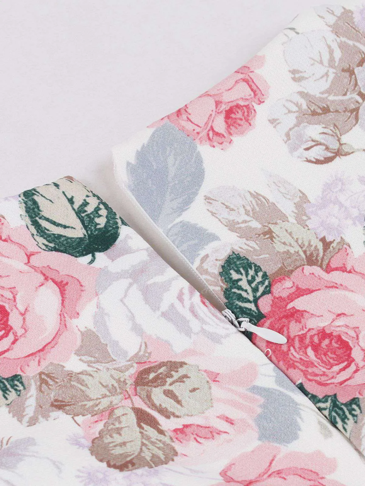 Pink 1950s Floral Bow Sweetheart Neck Swing Dress sold by Retro Stage product image thumbnail 4