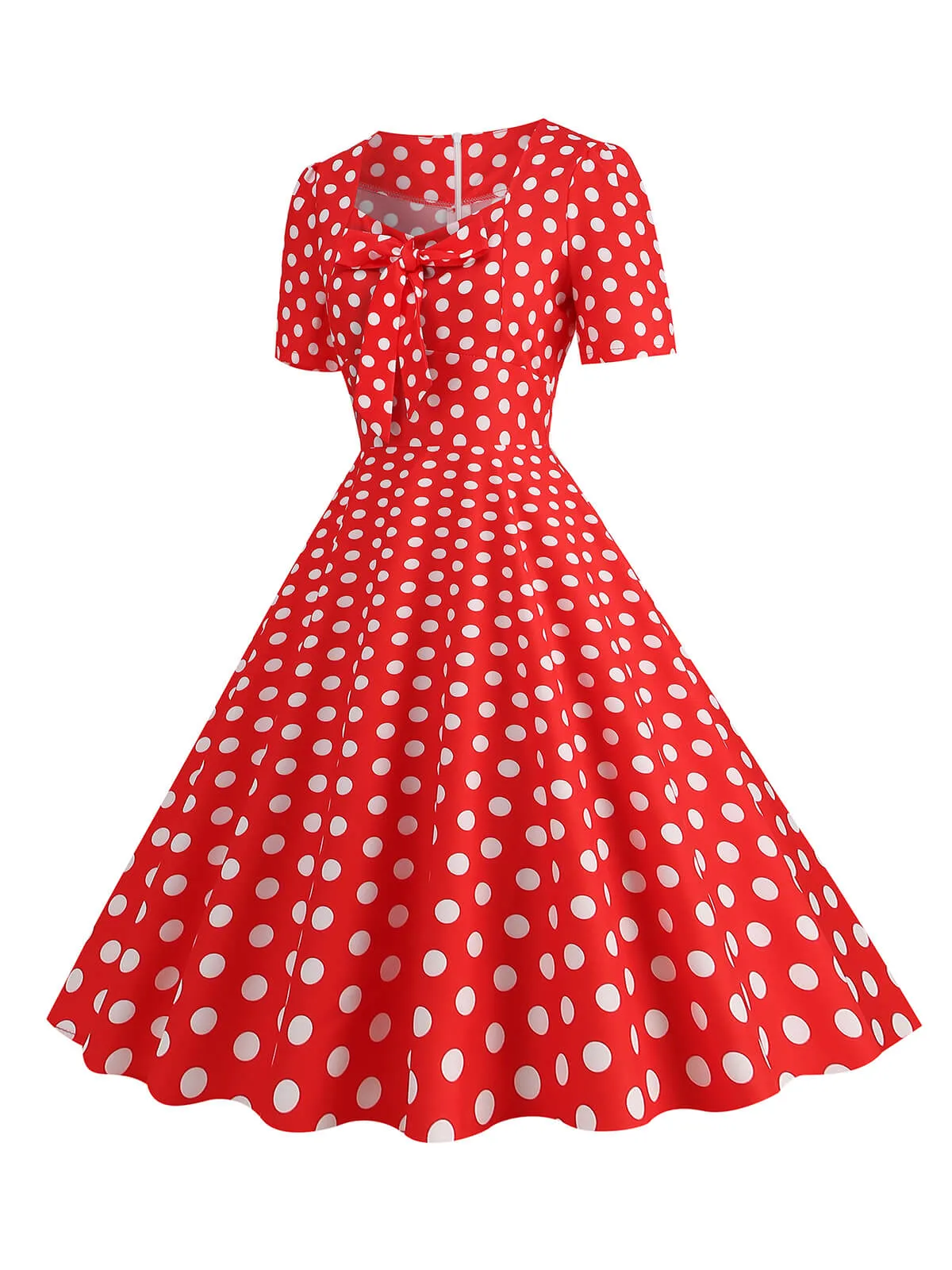 1950s Vintage Sweetheart Bow Swing Dress sold by Retro Stage product image thumbnail 2