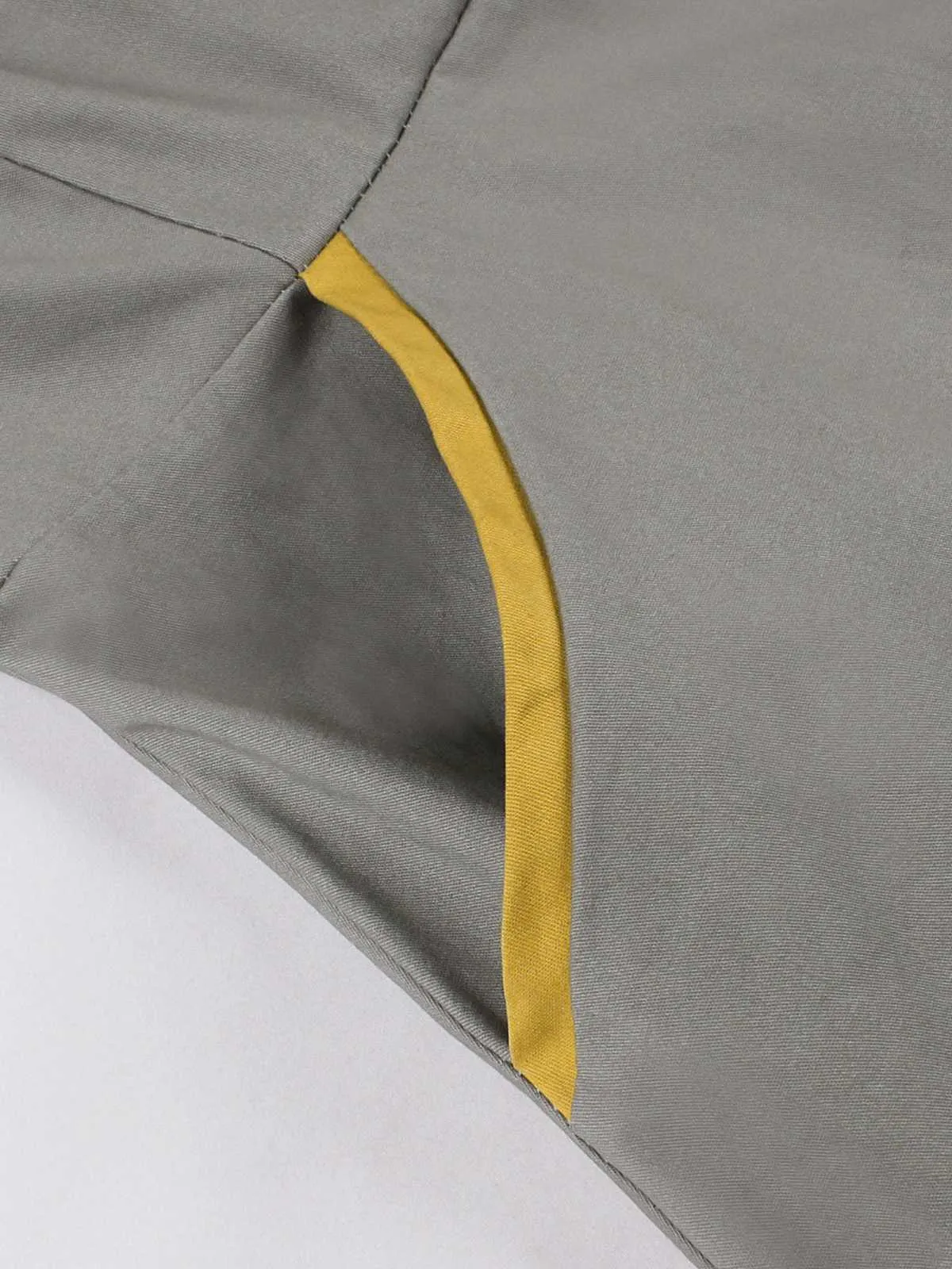 Gray 1950s Lapel Pocketed Swing Dress sold by Retro Stage product image thumbnail 5