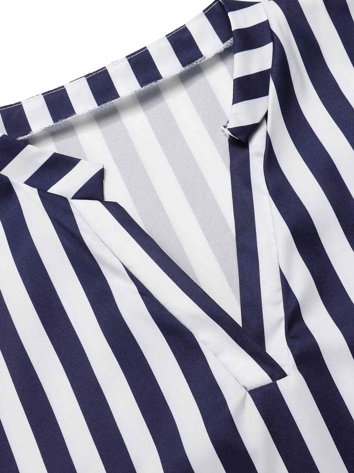 1960s Cap Sleeve Vertical Stripe Pencil Dress sold by Retro Stage product image thumbnail 4