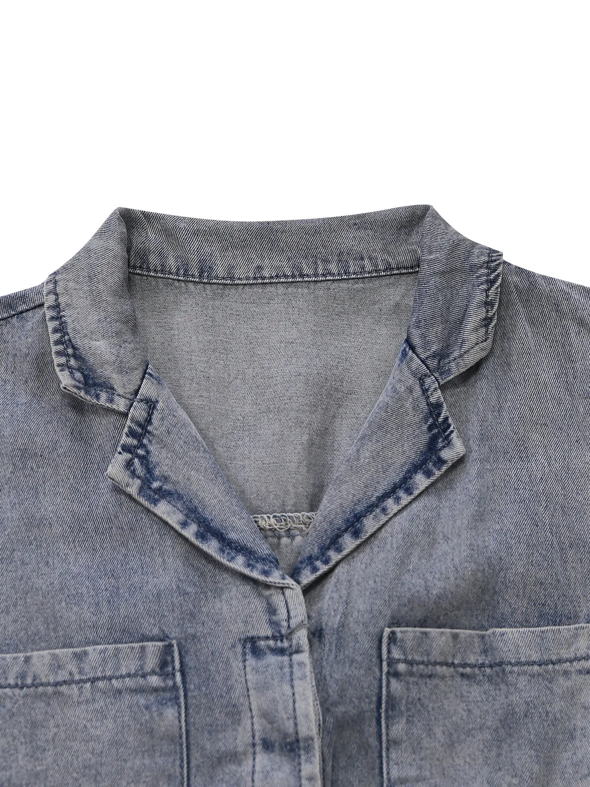 Blue 1970s Western Denim Belted Jumpsuit sold by Retro Stage product image thumbnail 5