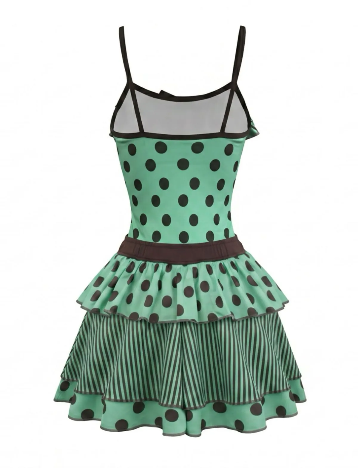 2PCS 1980s Polka Dot Sleeveless Tank Top & Layered Mini Skirt sold by Retro Stage product image thumbnail 4