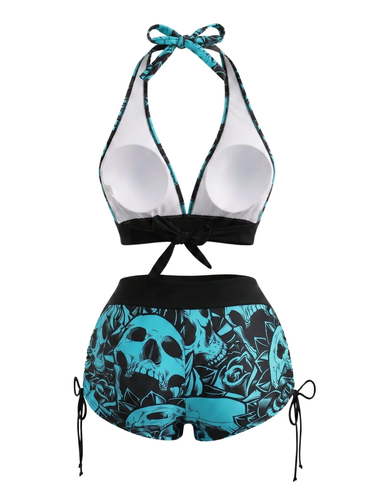 1950s Skull Gothic Halter Bikini Set sold by Retro Stage product image thumbnail 2