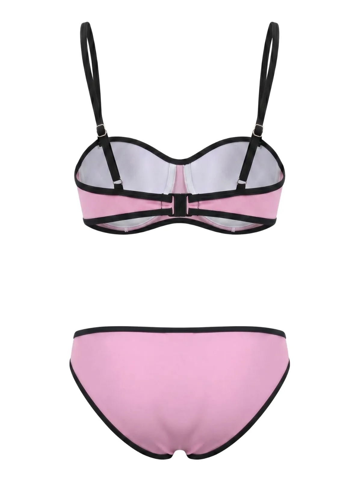 1970s Spaghetti Strap Colorblock Trim Bikini Set sold by Retro Stage product image thumbnail 5