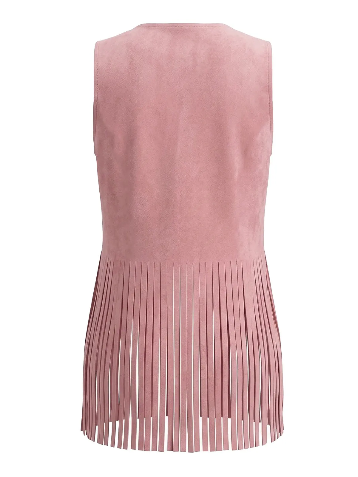 1930s Suede Studded Fringe Western Vest sold by Retro Stage product image thumbnail 3