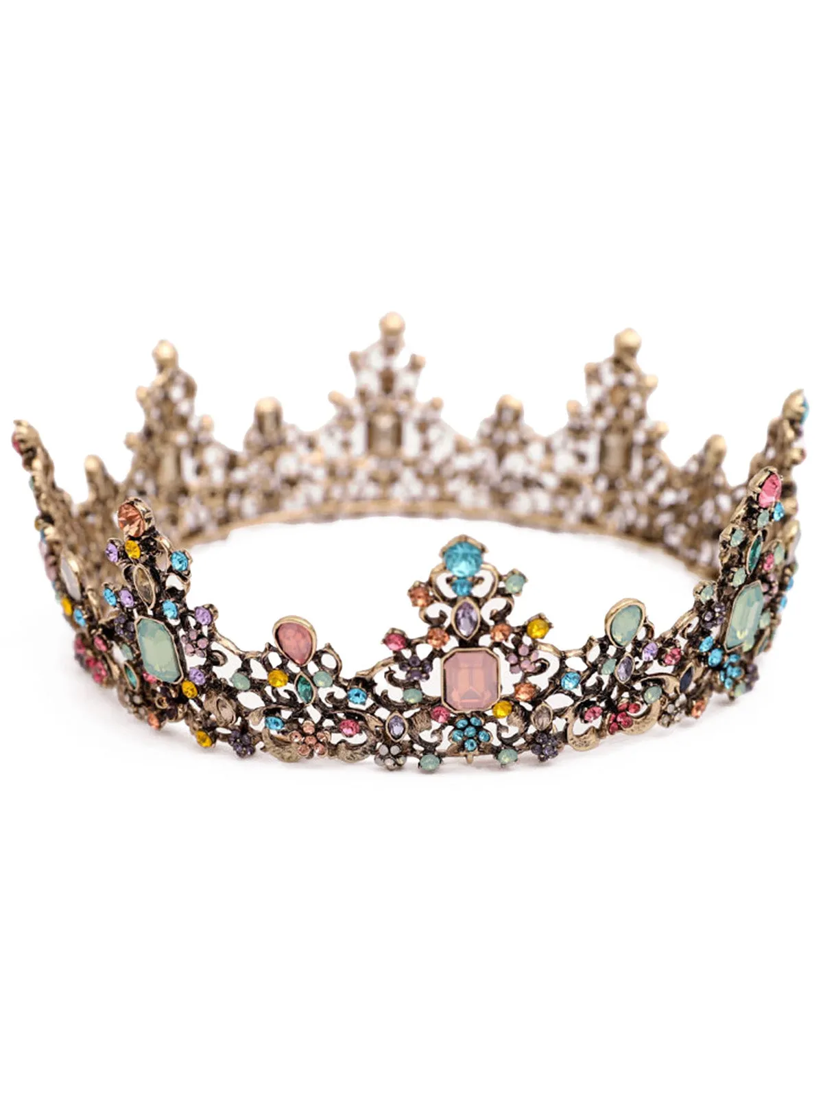 Rhinestone Vintage Crown Hairband sold by Retro Stage