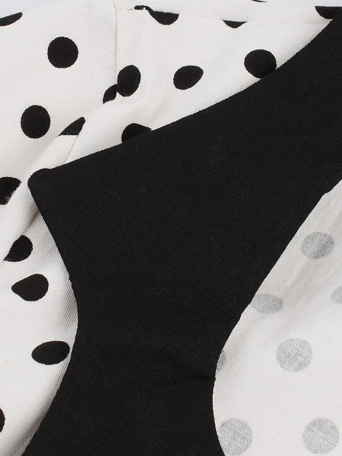 1950s Polka Dot Patchwork Swing Dress sold by Retro Stage product image thumbnail 5