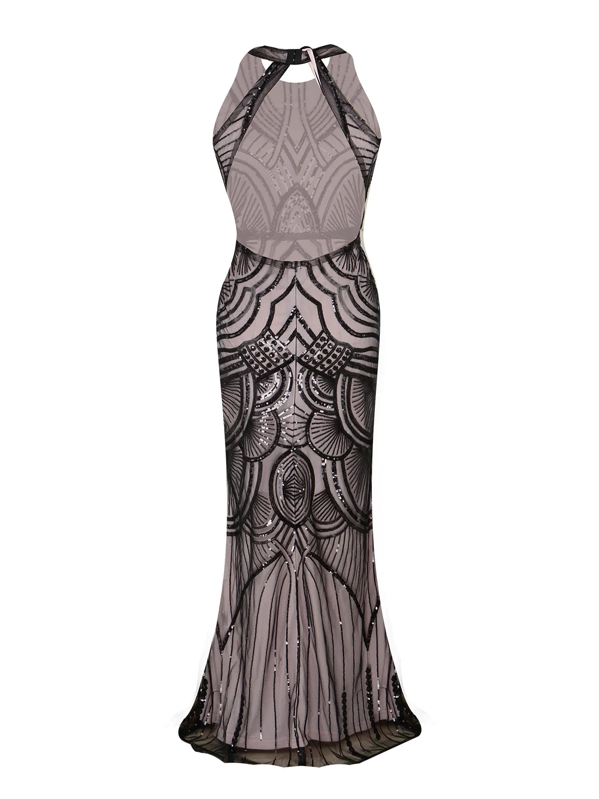 1920s Sequin Backless Formal Dress sold by Retro Stage product image thumbnail 4