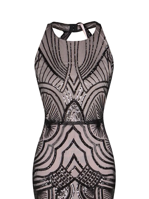 1920s Sequin Backless Formal Dress sold by Retro Stage product image thumbnail 5