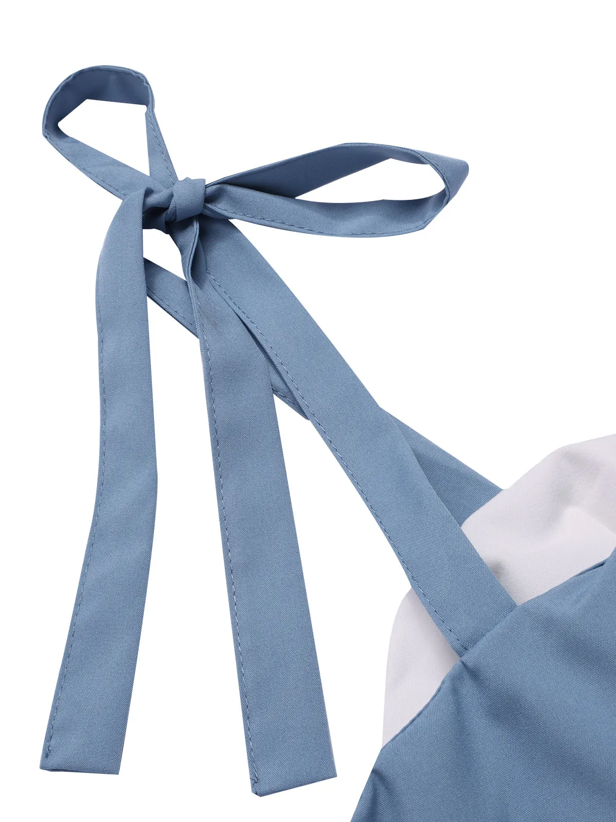 1940s Colorblock Spaghetti Strap Dress sold by Retro Stage product image thumbnail 4