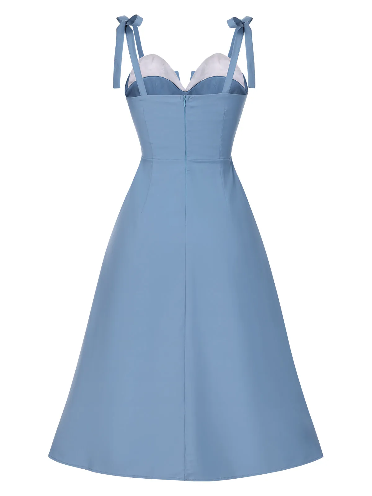 1940s Colorblock Spaghetti Strap Dress sold by Retro Stage product image thumbnail 2