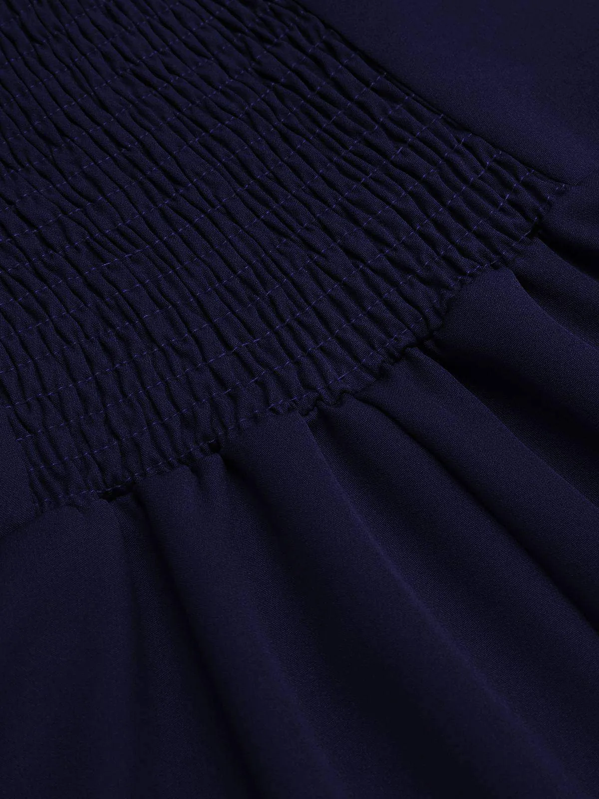 1950s Halter Navy Swing Dress sold by Retro Stage product image thumbnail 5