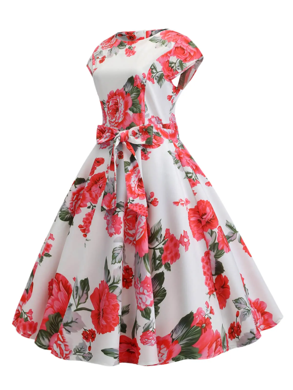 1950s Retro Floral Swing Dress sold by Retro Stage product image thumbnail 5