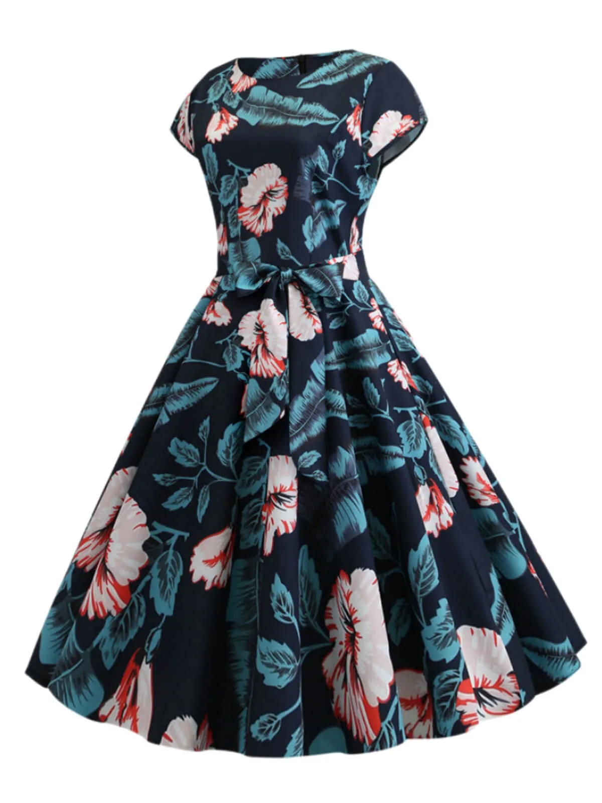 1950s Retro Floral Swing Dress sold by Retro Stage product image thumbnail 2