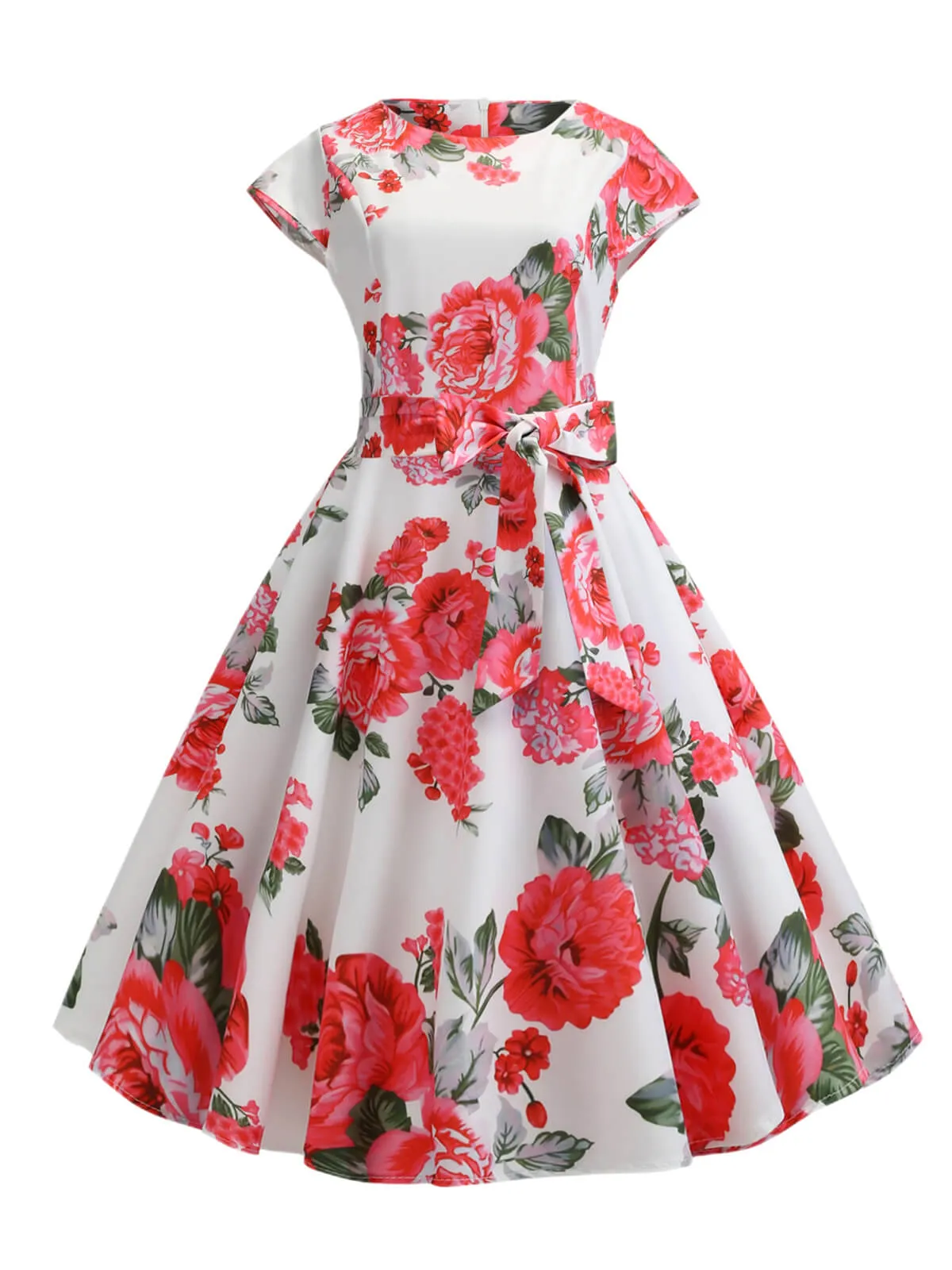 1950s Retro Floral Swing Dress sold by Retro Stage product image thumbnail 4